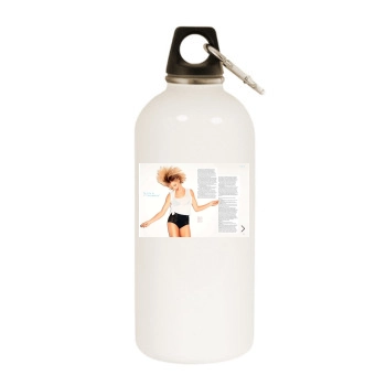 Cameron Diaz White Water Bottle With Carabiner