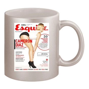 Cameron Diaz 11oz Metallic Silver Mug