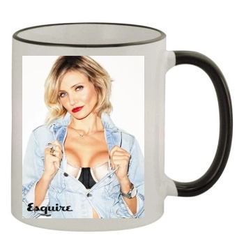 Cameron Diaz 11oz Colored Rim & Handle Mug