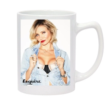 Cameron Diaz 14oz White Statesman Mug