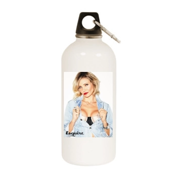 Cameron Diaz White Water Bottle With Carabiner