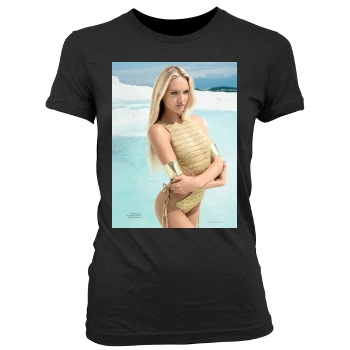 Candice Swanepoel Women's Junior Cut Crewneck T-Shirt