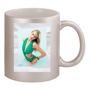 Candice Swanepoel 11oz Metallic Silver Mug