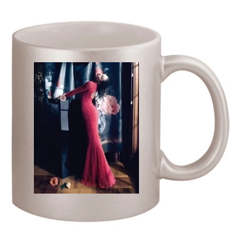 Candice Swanepoel 11oz Metallic Silver Mug