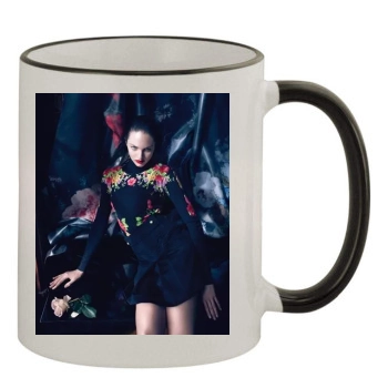 Candice Swanepoel 11oz Colored Rim & Handle Mug