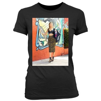 Candice Swanepoel Women's Junior Cut Crewneck T-Shirt