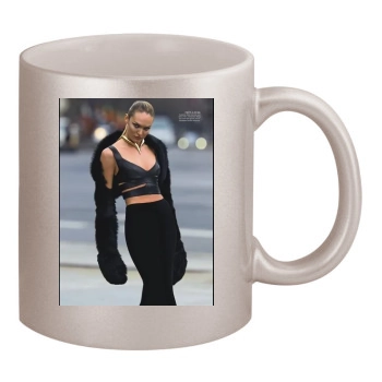 Candice Swanepoel 11oz Metallic Silver Mug