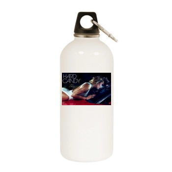 Candice Swanepoel White Water Bottle With Carabiner