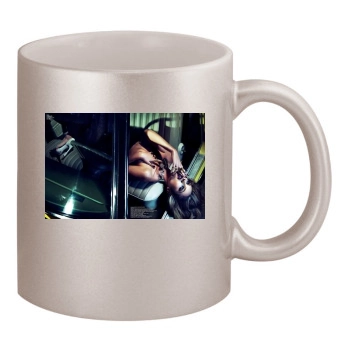 Candice Swanepoel 11oz Metallic Silver Mug