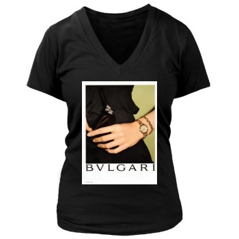 Carla Bruni Women's Deep V-Neck TShirt