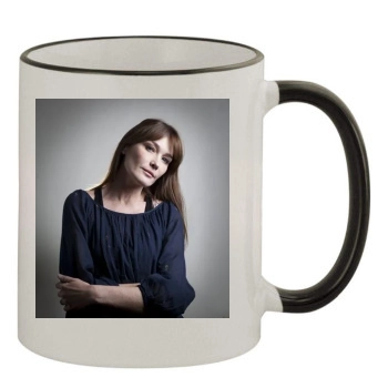 Carla Bruni 11oz Colored Rim & Handle Mug