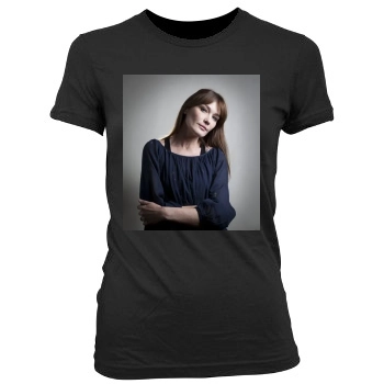 Carla Bruni Women's Junior Cut Crewneck T-Shirt