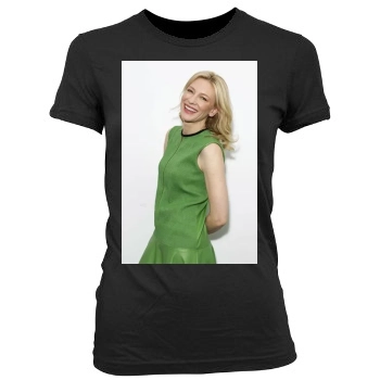 Cate Blanchett Women's Junior Cut Crewneck T-Shirt