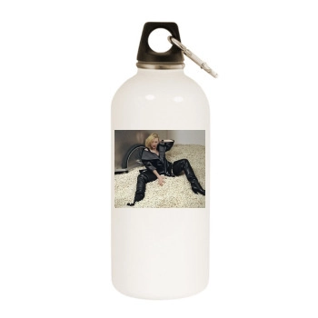 Cate Blanchett White Water Bottle With Carabiner