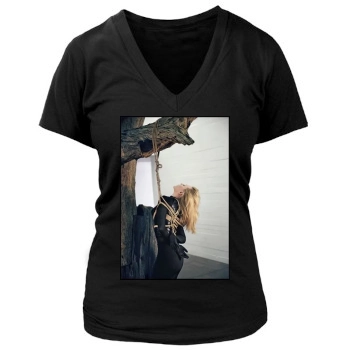 Cate Blanchett Women's Deep V-Neck TShirt