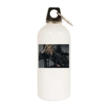 Cate Blanchett White Water Bottle With Carabiner