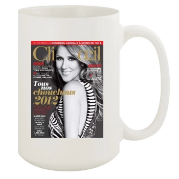 Celine Dion 15oz White Mug