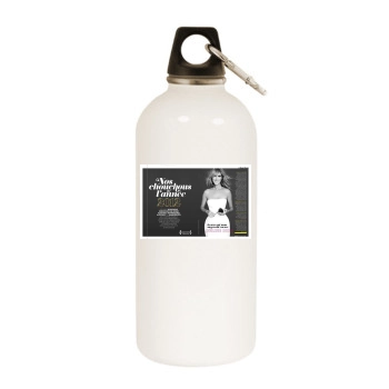 Celine Dion White Water Bottle With Carabiner