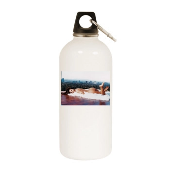 Charisma Carpenter White Water Bottle With Carabiner