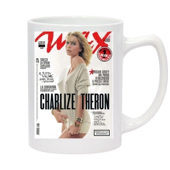 Charlize Theron 14oz White Statesman Mug