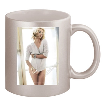 Charlize Theron 11oz Metallic Silver Mug