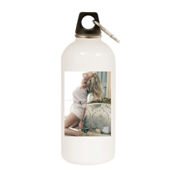 Charlize Theron White Water Bottle With Carabiner