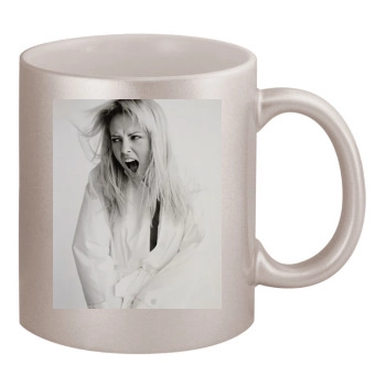 Charlize Theron 11oz Metallic Silver Mug