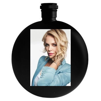 Charlize Theron Round Flask