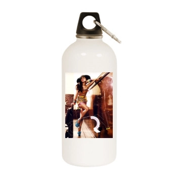 Cheryl Cole White Water Bottle With Carabiner