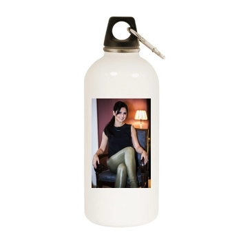 Cheryl Cole White Water Bottle With Carabiner