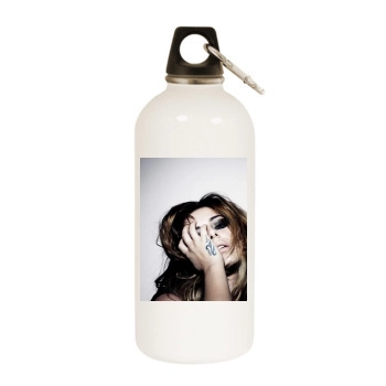 Cheryl Cole White Water Bottle With Carabiner