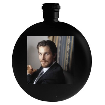 Christian Bale Round Flask