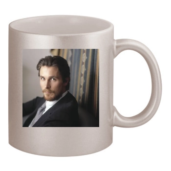 Christian Bale 11oz Metallic Silver Mug