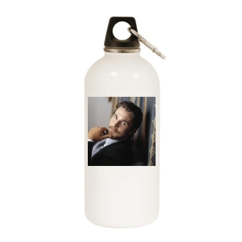 Christian Bale White Water Bottle With Carabiner