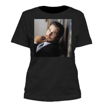 Christian Bale Women's Cut T-Shirt