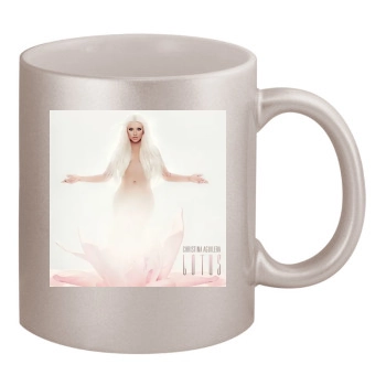 Christina Aguilera 11oz Metallic Silver Mug