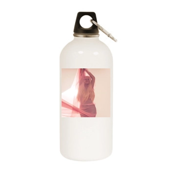 Christina Aguilera White Water Bottle With Carabiner