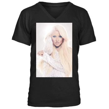 Christina Aguilera Men's V-Neck T-Shirt