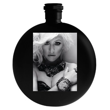 Christina Aguilera Round Flask