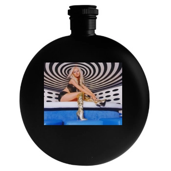 Christina Aguilera Round Flask