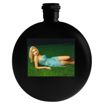 Christina Aguilera Round Flask