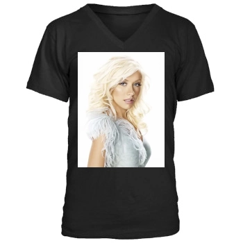 Christina Aguilera Men's V-Neck T-Shirt