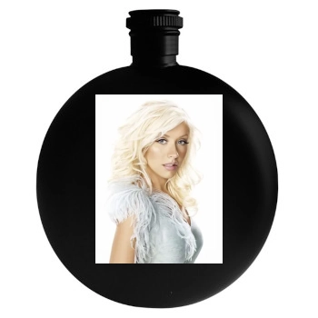 Christina Aguilera Round Flask