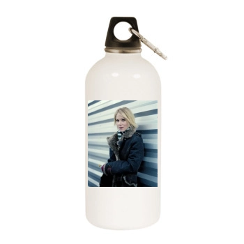 Christina Applegate White Water Bottle With Carabiner