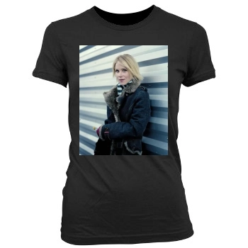 Christina Applegate Women's Junior Cut Crewneck T-Shirt