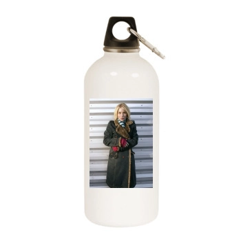 Christina Applegate White Water Bottle With Carabiner