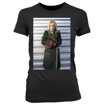 Christina Applegate Women's Junior Cut Crewneck T-Shirt