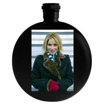 Christina Applegate Round Flask