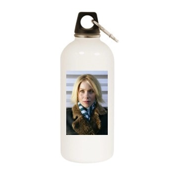 Christina Applegate White Water Bottle With Carabiner