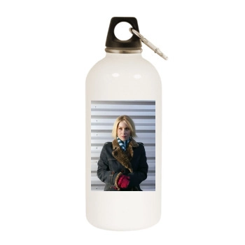 Christina Applegate White Water Bottle With Carabiner